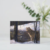 Northern Timber Wolf Briefkaart (Staand voorkant)