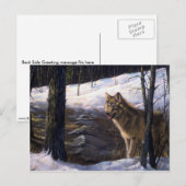 Northern Timber Wolf Briefkaart (Voorkant / Achterkant)