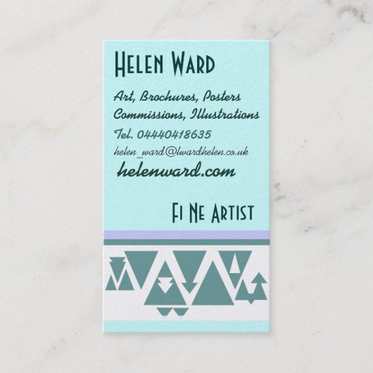 Northern Triangles Profile Card Visitekaartje (Voorkant)