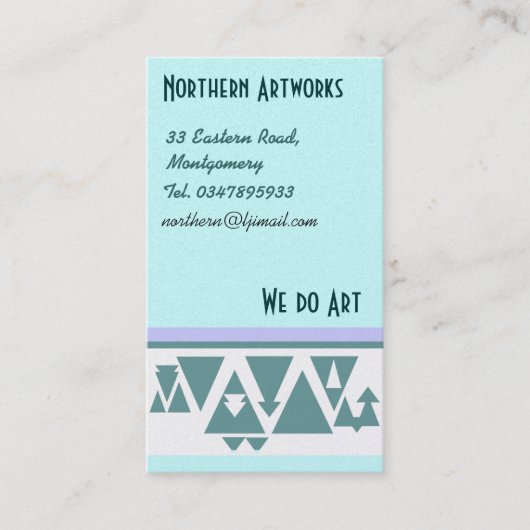 Northern Triangles Profile Card Visitekaartje (Voorkant)