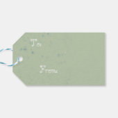 Northern Wonders Reindeer Cadeaulabel (Achterkant Horizontaal)