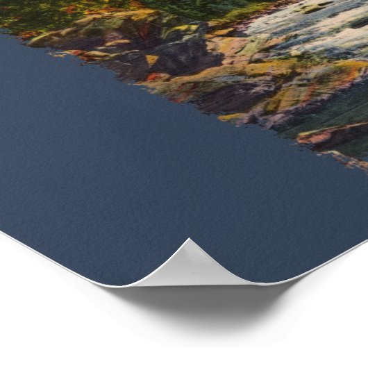 Northland Rapids Geschilderde Poster (Hoek)