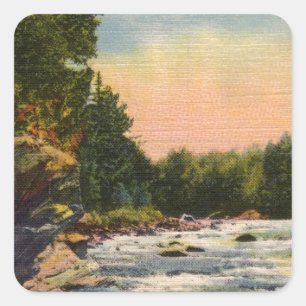 Northland Rapids Vierkante Sticker
