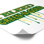 Northmont I Bleed Green 'n Gold Poster (Hoek)