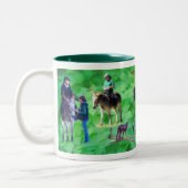 NorthPine Donkeys - Mammoths Tweekleurige Koffiemok (Links)