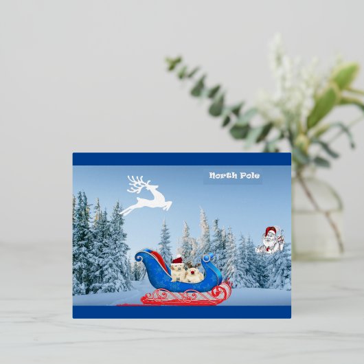 NorthPole Holiday Briefkaart (Staand Voorkant)