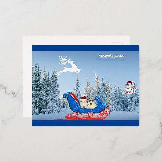 NorthPole Holiday Briefkaart (Voorkant / Achterkant)