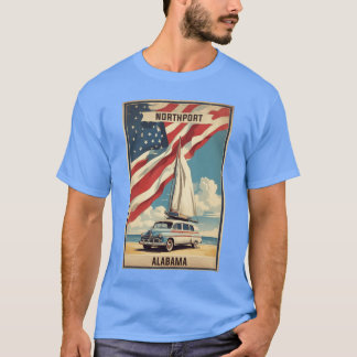 Northport Alabama USA Vintage Travel Tourism Overs T-shirt