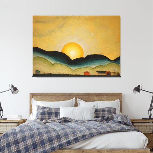 Northport Harbour (1929) Arthur Dove Canvas Afdruk (Insitu (Slaapkamer))