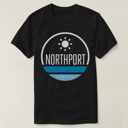 Northport Long Island NY Beach Graphic T-shirt (Design voorkant)