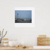 Northport Michigan Marina Moonlight Poster (Keuken)