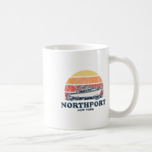 Northport Ny  Boating 70s Retro Boat Design Koffiemok