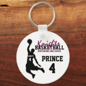 Northridge Basketball Persoonlijke Sleutelhanger (Voorkant)