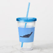 Northrop Grumman B-2 Spirit Acryltumbler Acryl Drinkbeker (Achterkant)