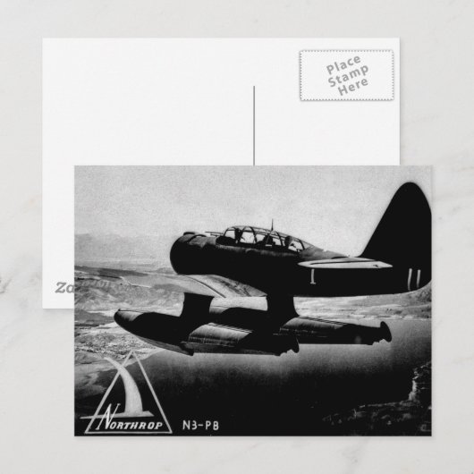 Northrop N3-PB Patrol Bomber -  Briefkaart (Voorkant / Achterkant)