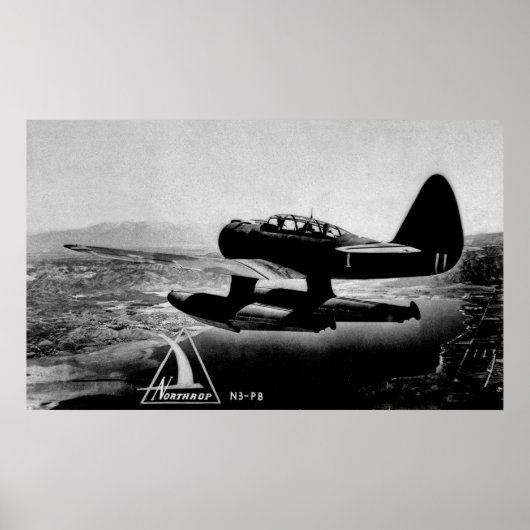 Northrop N3-PB WWII Patrol Bomber Poster (Voorkant)
