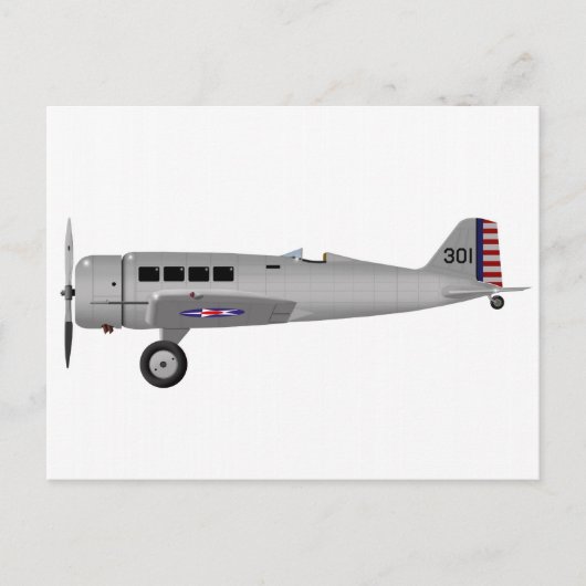 Northrop Y1C-19 Alpha- Briefkaart (Voorkant)