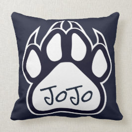 Northshore High School Panthers Pillow Navy White Kussen