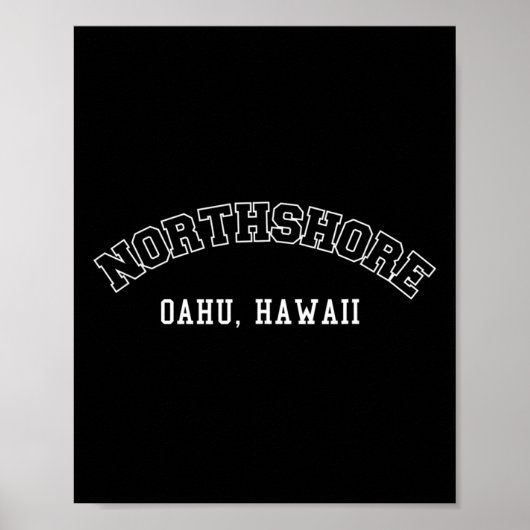 Northshore Oahu Hawaii Poster (Voorkant)