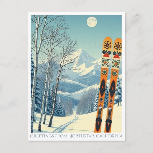 Northstar California ski vakantie Briefkaart (Voorkant)