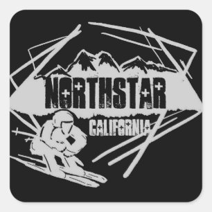 Northstar California zwart ski logo stickers