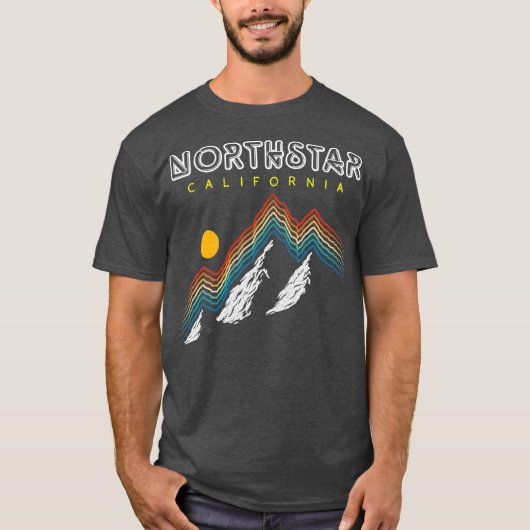 Northstar    CaliforniaSki Resort 1980s Retro T-shirt (Voorkant)