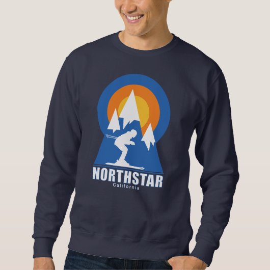 Northstar Ski Sunset Retro T-shirt (Voorkant)