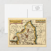 Northumberland County England Oude antiquarische k Briefkaart (Voorkant / Achterkant)