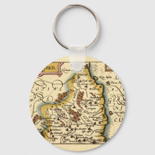 Northumberland County England Oude antiquarische k Sleutelhanger