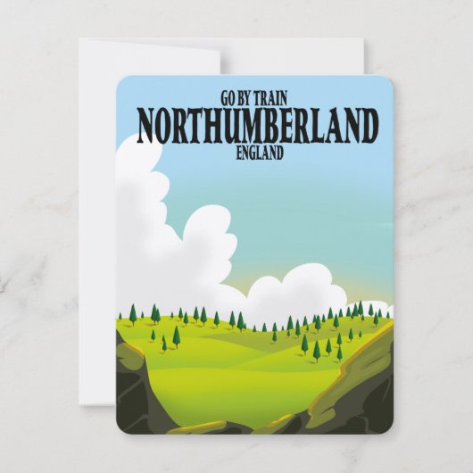 Northumberland engeland reisposter (Voorkant)