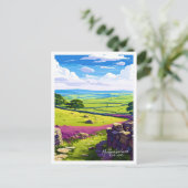 Northumberland Engeland Reizen  illustratie Briefkaart (Staand voorkant)