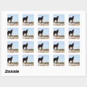 Northumberland, England Vierkante Sticker (Vel)