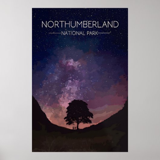 Northumberland Nationaal Park Reisposter Poster (Voorkant)