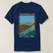 Northumberland National Park Hadrians Wall stoort T-shirt (Design voorkant)