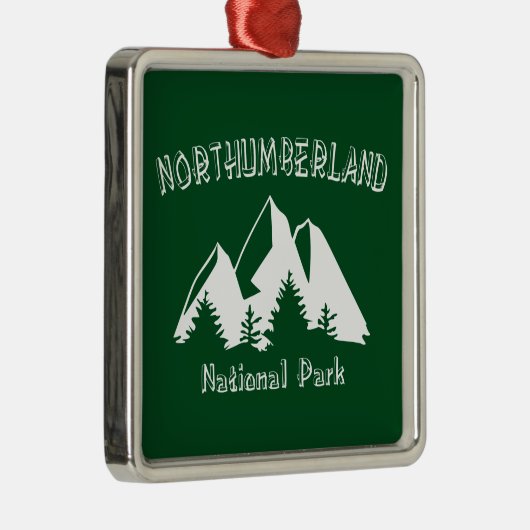 Northumberland National Park Metalen Ornament (Rechts)