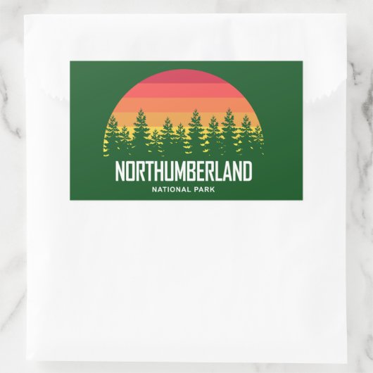 Northumberland National Park Rechthoekige Sticker (Tas)