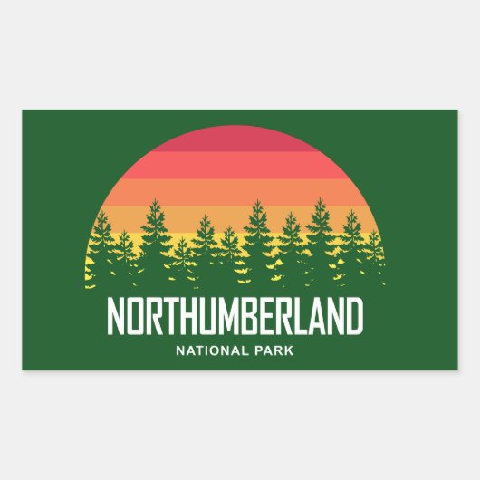 Northumberland National Park Rechthoekige Sticker (Voorkant)