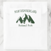Northumberland National Park Rechthoekige Sticker (Tas)