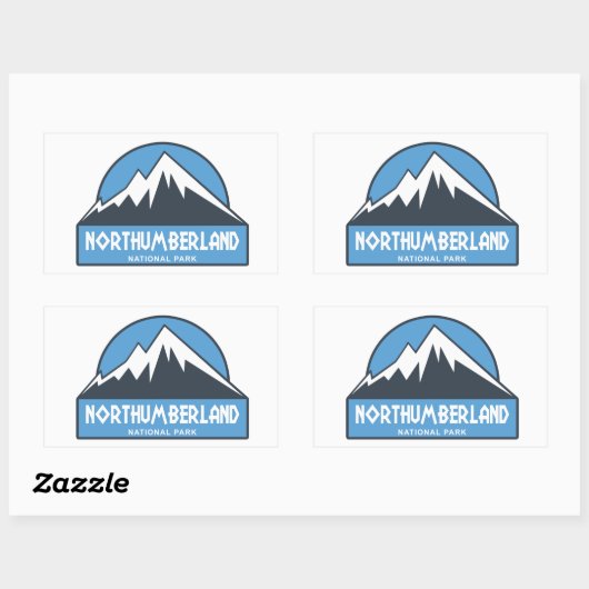 Northumberland National Park Rechthoekige Sticker (Vel)