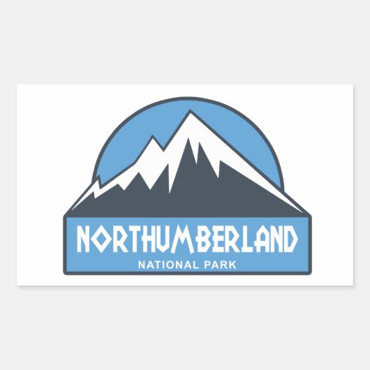 Northumberland National Park Rechthoekige Sticker (Voorkant)