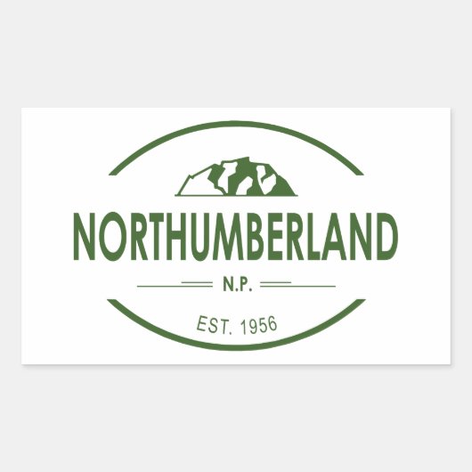 Northumberland National Park Rechthoekige Sticker (Voorkant)