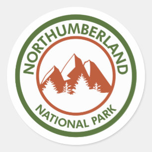 Northumberland National Park Ronde Sticker
