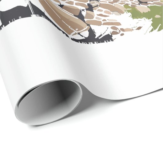 Northumberland National Park Sycamore Gap Tree Cadeaupapier (Rol Hoek)