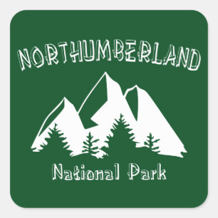 Northumberland National Park Vierkante Sticker