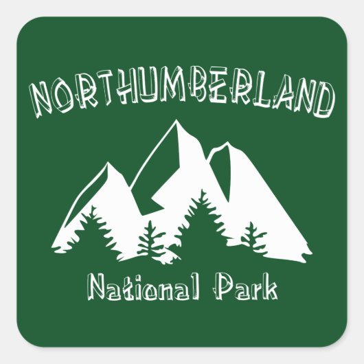 Northumberland National Park Vierkante Sticker (Voorkant)
