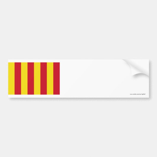 Northumbria Flag Bumpersticker (Voorkant)