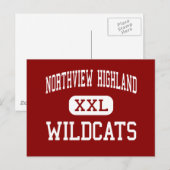 Northview Highland - Wildcats - Grand Rapids Briefkaart (Voorkant / Achterkant)