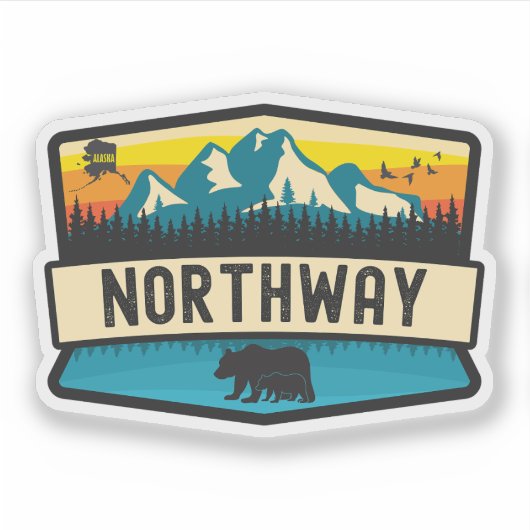 Northway, Alaska Sticker (Voorkant)
