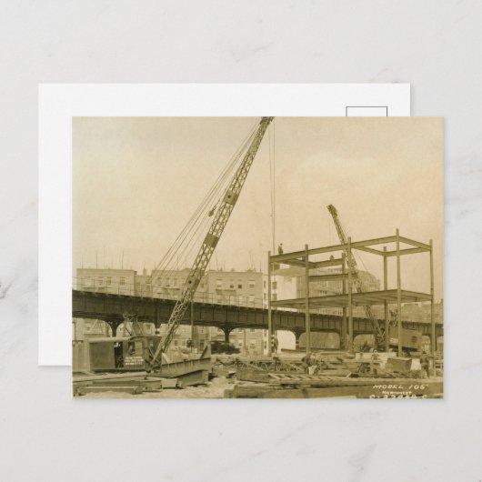 Northwest Crane and Shovel OPERATING ENGINEER 10 Briefkaart (Voorkant / Achterkant)