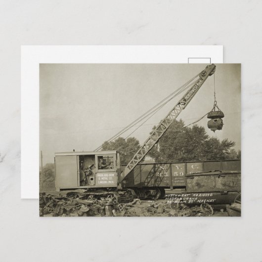 Northwest Crane and Shovel OPERATING ENGINEER 12 Briefkaart (Voorkant / Achterkant)